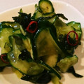 kitchon's cooksnap of when they made 簡単！きゅうりとわかめの酢の物.