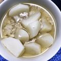 Faiza's cooksnap of when they made かぶのそぼろスープ.