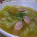 __puririn's cooksnap of when they made ささっとスープ☆きゃべつとウインナー.