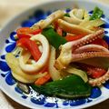 ジュスカ's cooksnap of when they made 塩麹で☆いかとピーマンのカレーバター炒め.
