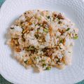 yesmama's cooksnap of when they made 超簡単！さんま缶でチャーハン.