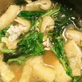 Pakako☆'s cooksnap of when they made 空芯菜＋わかめ＋油揚げのお味噌汁.