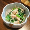 Poucette's cooksnap of when they made 簡単 小鉢☆小松菜とエノキのツナマヨ和え.