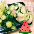 みーこ324's cooksnap of when they made 捨てないで～スイカの皮の浅漬け.