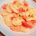 Renapoyo's cooksnap of when they made エビ入りトマたま炒め.