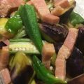 ❤︎麻ぁ❤︎'s cooksnap of when they made 茄子とおくらの厚切りベーコン炒め煮♪.