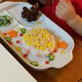 はらぺこさや's cooksnap of when they made 1歳誕生日☆離乳食ケーキ風プレート.