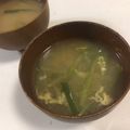 papikun's cooksnap of when they made ☆ふわふわ卵とにらのお味噌汁☆.