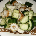 ёdey2upё's cooksnap of when they made やみつききゅうりとちくわ.