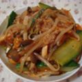 くっくのん's cooksnap of when they made キュウリときのこのキムチ炒め.
