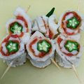 fuka6616's cooksnap of when they made お弁当に！ちくわとオクラのクルクル巻き.