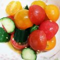 クック26352G☆'s cooksnap of when they made 簡単♪トマトとキュウリ オクラの酢の物.
