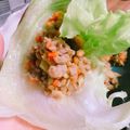 まぁ☆☆★'s cooksnap of when they made みんな喜ぶ☆ひき肉と納豆のレタス巻き♪.