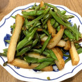 nakataka先生's cooksnap of when they made ささげとさつま揚げの醤油煮.