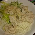 クックLJ2W4Q☆'s cooksnap of when they made 豚しゃぶごまだれそうめん.