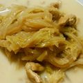ti☆a's cooksnap of when they made 白菜の煮物リメイク★あっさり豆乳ラーメン.