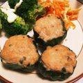 Masapo☆'s cooksnap of when they made ピーマンつくね詰めの甘辛照り焼き.