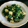 栗丸うさぎ's cooksnap of when they made ★ほうれん草と卵のチーズ炒め★.