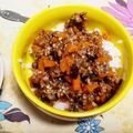 piggu☆リコ's cooksnap of when they made 簡単＊洋風肉そぼろ丼♡.