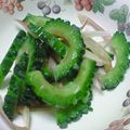 ずさこ's cooksnap of when they made ポン酢だけ！ゴーヤとみょうが♪.
