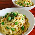 なおミール's cooksnap of when they made ＊枝豆とクリームコーンの冷製パスタ♪＊.