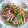 ♤茉莉奈♡'s cooksnap of when they made ハムとピーマンの炒め物.