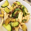 amyasunao's cooksnap of when they made 茄子の鶏胸肉の酢の物風さっぱりサラダ！.