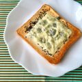 ふたごゆき's cooksnap of when they made ココナッツオイルで！ごまチーズトースト♪.