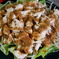 桃ティｨー's cooksnap of when they made モヤシと胡瓜とササミで！棒棒鶏風サラダ.