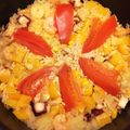 a15man's cooksnap of when they made 炊飯器とシーフードミックスで　パエリア.