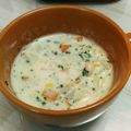 onim's cooksnap of when they made シーフードミックスのチーズクリームスープ.