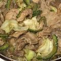 verbird's cooksnap of when they made 妊婦ママの豚バラゴーヤ味噌炒め.