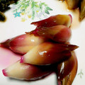 にじすき's cooksnap of when they made 茗荷の赤梅酢漬け.
