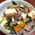 クックQDQWV7☆'s cooksnap of when they made ☆小松菜と豚肉と厚揚げのオイスター炒め☆.