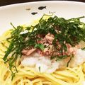 ☆レモネード☆'s cooksnap of when they made 超簡単！ツナとおろしのぶっかけパスタ☆.