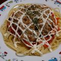 Ocean_ray's cooksnap of when they made 納豆キムチマヨパスタ.