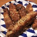 あやじぃ's cooksnap of when they made 茄子と大葉のごまみそ豚バラ巻き.