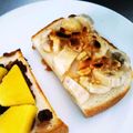 choco831's cooksnap of when they made 5分で！トロッ♪カリッ♪バナナトースト.