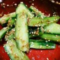 カメリア22's cooksnap of when they made 楽チン簡単！お弁当にも♪梅きゅうり.