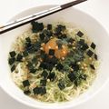 のんぽこママ's cooksnap of when they made お茶漬けのもとで♡冷たい釜玉そうめん.
