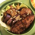 ☆クック14or0☆'s cooksnap of when they made お弁当に♪冷凍ハンバーグの焼肉のタレ炒め.