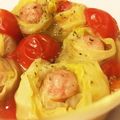 naorii's cooksnap of when they made レンジで簡単♪ソーセージロールキャベツ.