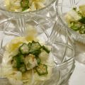 ちえぞ〜's cooksnap of when they made 簡単副菜「キャベツとオクラの梅和え」.