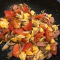 新米いもっ子's cooksnap of when they made トマトとしめじのふんわり玉子炒め.