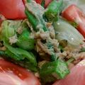りゅうたいが's cooksnap of when they made ツナとおくら・レタスのわさびポン酢あえ♪.
