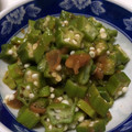 でこっちょ's cooksnap of when they made オクラと梅肉の和え物.