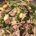 mam♪♪'s cooksnap of when they made 豆苗と卵ときのこの炒め物.