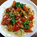 ちびまるこ173cm's cooksnap of when they made バジル薫る～トマトとツナの冷製パスタ.