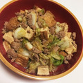 HRPC3NH◡̈♡'s cooksnap of when they made キャベツと厚揚げのひき肉炒め.