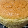 すぅやんとパパ's cooksnap of when they made しっとりふわふわスポンジケーキ(新しく).